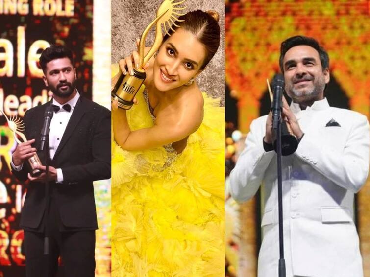 IIFA 2022 Winners, Pankaj Tripathi, Kriti Sanon, Vicky Kaushal IIFA 2022 Winners: વિકી કૌશલ બેસ્ટ એક્ટર તો કૃતિ સેનન બેસ્ટ એક્ટ્રેસ, પંજક ત્રિપાઠીને પણ મળ્યો એવોર્ડ