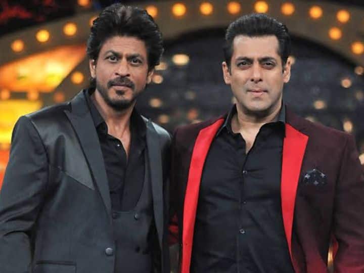 Salman khan spoke about jawan star shah rukh khan during iifa 2022 event, watch video Salman Khan On SRK: 'मेरे पीछे 1 आदमी है, उसका नाम है शाहरुख खान'- IIFA में सलमान ने क्यों कही ये बात? जानें