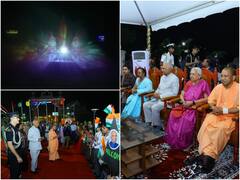 गोरखपुर के मिनी जुहू चौपाटी 'रामगढ़ ताल' में खास पल साक्षी बने राष्ट्रपति रामनाथ कोविंद, लाइट एंड साउंड शो में दिखा अध्यात्म का नजारा