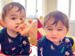 Funny Video: मासूम बच्चे ने चाट लिया आम का आचार, लोग बोले- Cuteness Overloaded