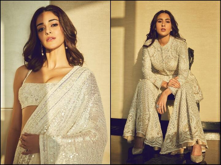 बी-टाउन की यंग एक्ट्रेसेस सारा अली खान (Sara Ali Khan) और अनन्या पांडे (Ananya Panday) अपनी अदाओं के लिए सुर्खियां बटोरती हैं.