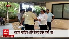 Dhananjay Mahadik Meet Hitendra Thakur : 'बविआ'ची मतं कुणाच्या पारड्यात? ABP Majha