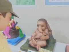 PHOTO : पर्यावरण दिनानिमित्य नागपुरातील पर्यावरणपूरक गणेशमूर्ती स्पर्धा आणि प्रदर्शनाला नितीन गडकरींची भेट