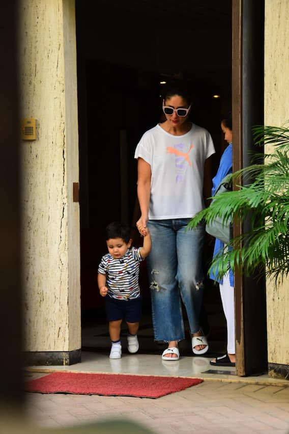 Kareena Spotted: करीना का हाथ थामे घर से निकले नन्हे Jeh Ali Khan, राजा बेटा बन खूब जंचे छोटे नवाब