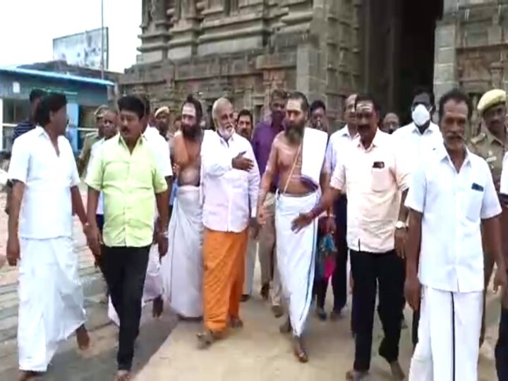 திடீர் சாமி தரிசனம் செய்த அமைச்சர்! ஆய்வின் முன்னோட்டமா? சிதம்பரம் நடராஜர் கோயிலில் பரபரப்பு!