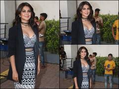 Jenifer Winget Pics: डांस दीवाने जूनियर के सेट के बाहर स्पॉट हुईं एक्ट्रेस जेनिफर विंगेट, देखें तस्वीरें