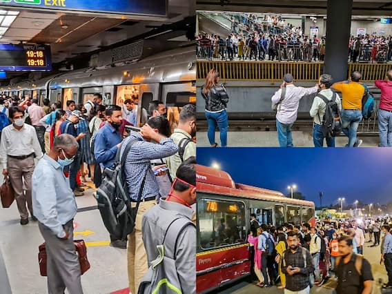 Delhi Metro: ब्लू लाइन पर घंटों मेट्रो सेवा प्रभावित रहने से यात्री परेशान, इससे पहले नहीं देखी होंगी ऐसी तस्वीरें Delhi Metro: ब्लू लाइन पर घंटों मेट्रो सेवा प्रभावित रहने से यात्री परेशान, इससे पहले नहीं देखी होंगी ऐसी तस्वीरें