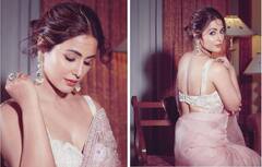 Hina Khan Pics: હિના ખાને સાડી પહેરી ટ્રેડિશનલ લૂકમાં આપ્યા આકર્ષક પોઝ...