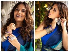 Richa Chadha Photos: ब्लू रंग की साड़ी पहने बला की खूबसूरत लगीं ऋचा चड्ढा, अदाएं देख आप भी हो जाएंगे दीवाना!