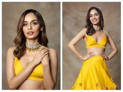 Manushi Chhillar Photos: ડીપ નેક યેલો એથનિક લૂકમાં માનુષી છિલ્લરે આપ્યા ગ્લેમરસ પોઝ, ફેન્સ થયા ફિદા