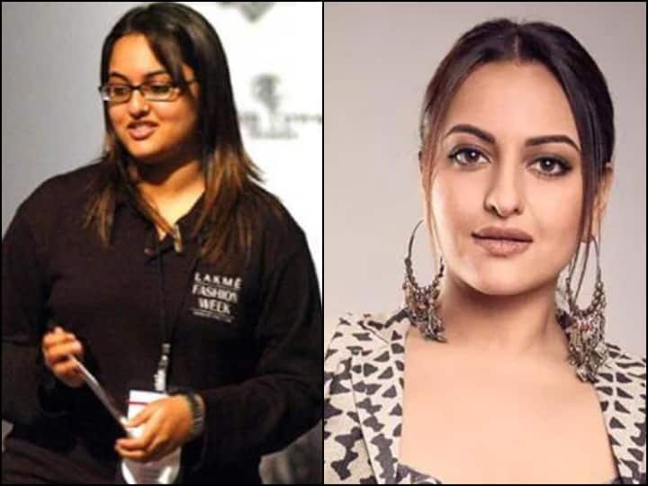 लिस्ट में पहला नाम है अभिनेत्री सोनाक्षी सिन्हा (Sonakshi Sinha) का. इन्होंने साल 2010 में आई सलमान खान की फिल्म ‘दबंग’ से अपना फिल्मी डेब्यू किया था. इस फिल्म में इनके किरदार को काफी पसंद किया गया था. हालांकि बता दें, फिल्मों में आने से पहले ये काफी मोटी हुआ करती थीं. लेकिन बाद में इन्होंने अपने वज़न को मेंटेन किया और आज इनकी खूबसूरती सबके सामने है.