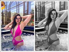 Shama Sikander Photos: पिंक मोनोकनी पहन शमा सिकंदर ने फिर बढाया इंटरनेट का पारा, अदाएं देख उड़ जाएंगी आपकी नींद