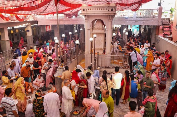 IN PICS | Kashmiri Pandits Celebrate Mata Kheer Bhawani Mela In J&K Under Shadow Of Targeted Killings