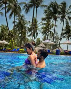 Photo: કાળજાળ ગરમીમાં Ishita Duttaએ પતિ સાથે સ્વીમિંગ પૂલમાં બતાવ્યો રોમેન્ટિક અંદાજ, જુઓ........