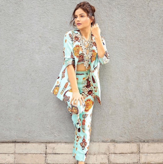 IN PICS: Rubina Dilaik Looks Stunning In A Printed Co-Ord Set
