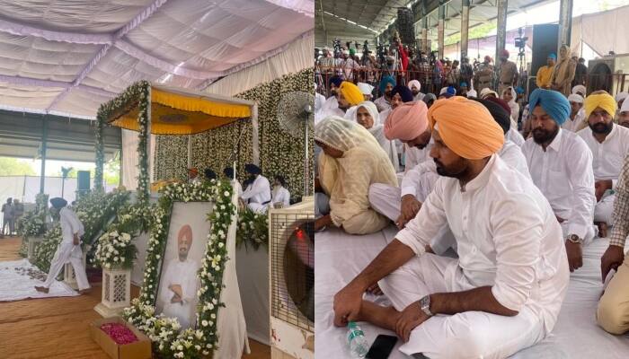 Amrinder Singh Raja Warring arrives in Sidhu Musewala's final prayer wearing turban in Mansa ਸਿੱਧੂ ਮੂਸੇਵਾਲਾ ਦੀ ਅੰਤਿਮ ਅਰਦਾਸ 'ਚ ਦਸਤਾਰ ਸਜਾ ਕੇ ਪਹੁੰਚੇ ਰਾਜਾ ਵੜਿੰਗ, ਭੋਗ ਮੌਕੇ ਕਹੀ ਅਹਿਮ ਗੱਲ