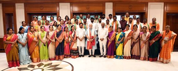 Narendra Modi Meets GHMC Corporators | తెలంగాణ కు మాటాలు… గుజరాత్ కు నిధులు అన్న KTR | ABP Desam