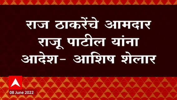 Ashish Shelar Meets Raj Thackeray: MNS Raju Patil आपलं मत BJP ला देणार : Rajya Sabha Election 2022