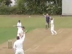 Watch: बल्लेबाज के पैड पर लगी गेंद, बॉलर-फील्डर के साथ ही अंपायर भी करने लगे अपील