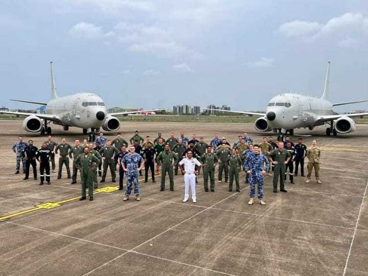 Australian Air Forces P8A aircraft reached India will participate in anti-submarine warfare operation ANN Australian Air Force का P8A विमान पहुंचा भारत, एंटी-सबमरीन वारफेयर ऑपरेशन में लेगा भाग