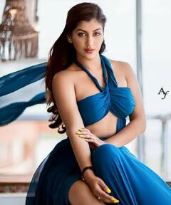 Actress Yashika Aannand : நீ...ல வானம்  நீ...யும் நானும்...  நடிகை யாஷிகா ஆனந்த் அசத்தல் க்ளிக்ஸ்!