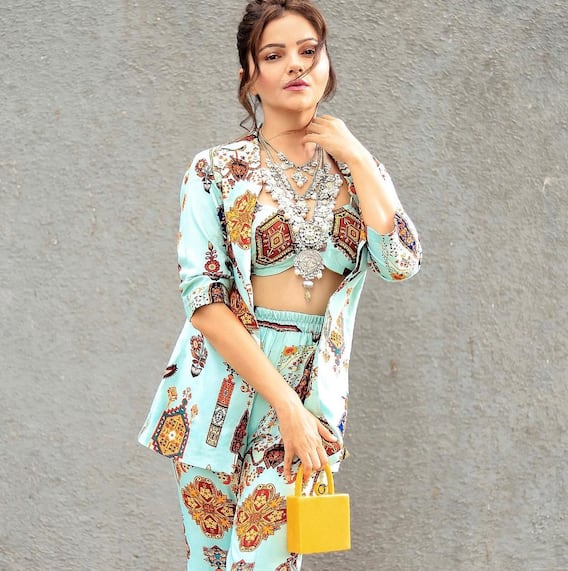 IN PICS: Rubina Dilaik Looks Stunning In A Printed Co-Ord Set