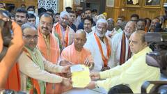 UP Vidhan Parishad: BJP के 9 MLC उम्मीदवारों का नामांकन, देखें सीधी तस्वीरें