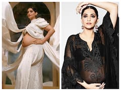 Sonam Kapoor Latest Photoshoot: ऑफ व्हाइट कलर की ड्रेस में बेबी बंप फ्लॉन्ट करती दिखीं सोनम कपूर, चेहरे पर दिखा प्रेग्नेंसी ग्लो