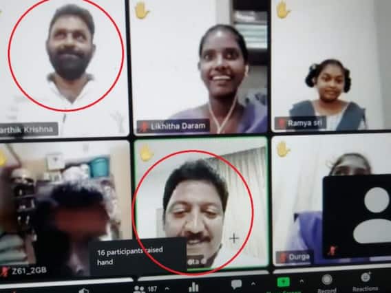 Political Reactions On Zoom Meeting : పదో తరగతి తప్పిన వైఎస్ఆర్సీపీ నేతల కోసం త్వరలో జూమ్ మీటింగ్ - జగన్నూ ఆహ్వానిస్తామన్న టీడీపీ ! Political Reactions On Zoom Meeting : పదో తరగతి తప్పిన వైఎస్ఆర్సీపీ నేతల కోసం త్వరలో జూమ్ మీటింగ్ - జగన్నూ ఆహ్వానిస్తామన్న టీడీపీ !