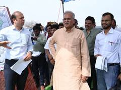 Chhattisgarh News: मुख्यमंत्री बघेल ने नरवा प्रोजेक्ट का किया निरीक्षण, कहा- किसानों को होगा दोहरा फायदा