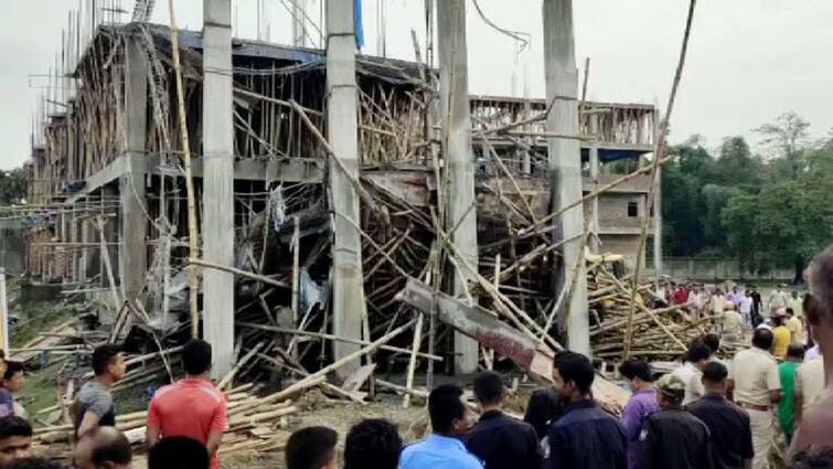 Coochbehar Private School Building Collapsed Several labourers trapped inside tension in area Cooch Behar : কোচবিহারে ভেঙে পড়ল নির্মীয়মাণ বেসরকারি স্কুলের ছাদ, আটকে একাধিক শ্রমিক