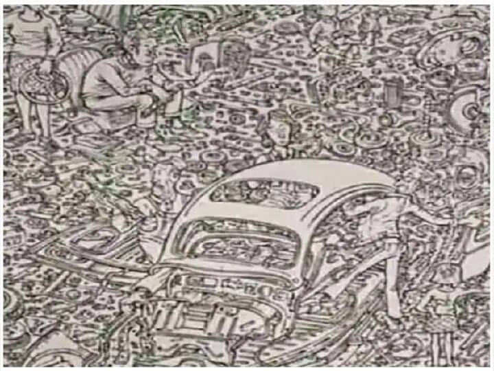 Optical Illusion photo viral on Social Media your mind will shake after seeing painting 7 faces are hidden in it Optical Illusion : 'या' फोटोत दडल्यात 7 व्यक्ती; तुम्हाला ओपन चॅलेंज, फक्त 60 सेकंदात शोधून दाखवा!