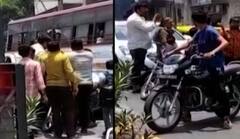 Rajkot: કુવાડવા રોડ પર જાહેરમાં થઈ મારામારી, ટ્રાફિક થયો જામ; જુઓ વીડિયો