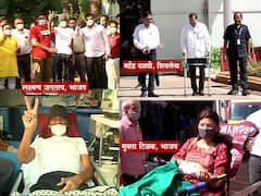 PHOTO : कोणी वॉकरने, कोणी अॅम्ब्युलन्समधून मतदानाला विधानभवनात!