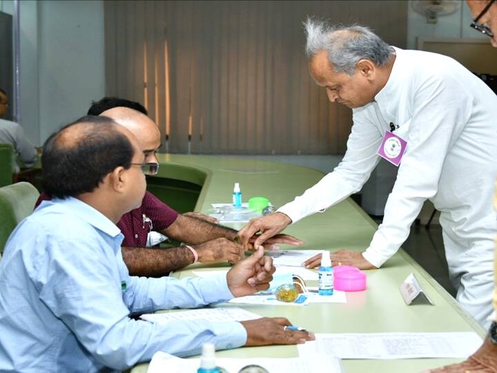 The elections will take place today amid speculations of horse-trading and fears of cross-voting. The RS polls will be crucial in view of the Presidential elections due in July. (Photo: Twitter/@ashokgehlot5)