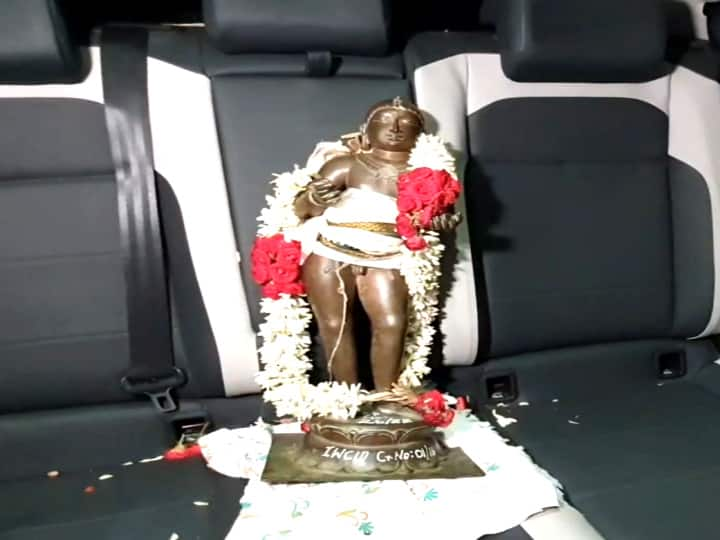 Stolen statue of Thirugnanasambandar - arrived at the temple 57 years later 57 ஆண்டுகளுக்கு பின்பு கோயிலுக்கு வந்தடைந்த களவுபோன திருஞானசம்பந்தர் சிலை!