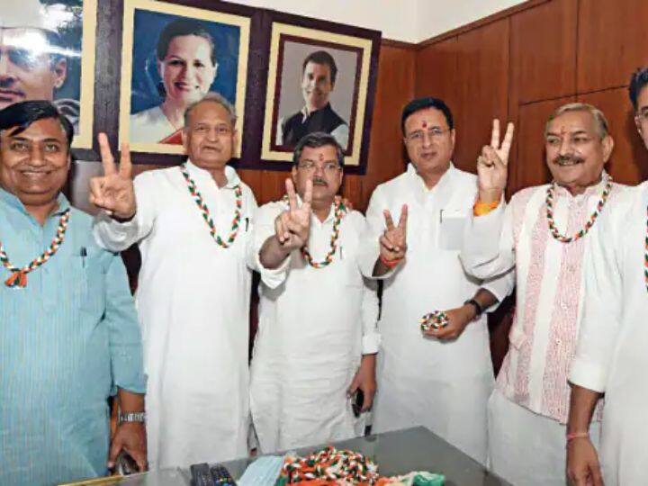 Rajya sabha Rajasthan Election Result congress Won 3 out of 4 seats Rajya Sabha Election : राजस्थानमध्ये काँग्रेसच सरस, 4 पैकी 3 जागा जिंकल्या