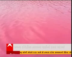 બનાસકાંઠા: વાવના કોરેટી ગામના તળાવના પાણીનો કલર બદલ્યો