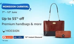 लेडीज के लिये गुड न्यूज, Hidesign के हैंडबैग पर सीधे 65% का डिस्काउंट मिल रहा है!