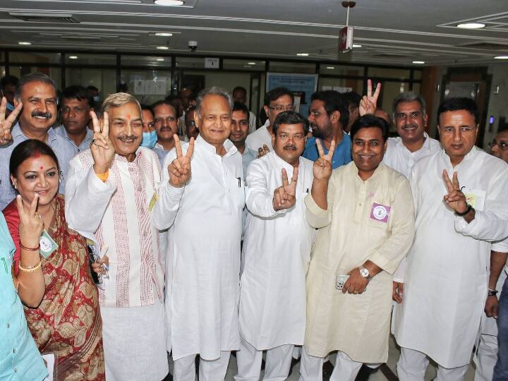 Rajya Sabha Election 2022 Congress Won Three Rajya Sabha Seats Of Rajasthan, Bjp wins one seat Rajya Sabha Election 2022: રાજસ્થાનથી મોટા સમાચાર, રાજ્યસભાની તતમામ ત્રણ બેઠકો કોંગ્રેસે જીતી, ભાજપને 1 બેઠક મળી