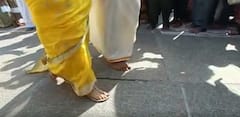 Nayanatara Vignesh With Slippers : దర్శనం అనంతరం తిరుమలలో నయన్ విఘ్నేశ్ ఫోటోషూట్ | ABP Desam