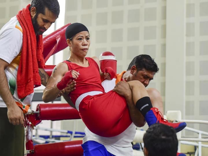 Commonwealth Games 2022 Boxer Mary Kom withdrawn from Womens Boxing Trials due to injury Commonwealth Games 2022: வலது காலில் ஏற்பட்ட வலுவான காயம்... காமன்வெல்த் போட்டியில் இருந்து விலகிய மேரி கோம்!