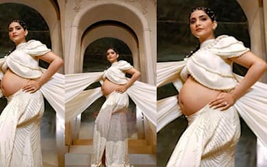 Chugalkhor Aunty: Sonam Kapoor flaunts her baby bump in photoshoot | SBS