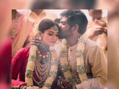 PHOTO : शुभ मंगल... सावधान! साऊथ अभिनेत्री नयनतारा अडकली विवाह बंधनात, पाहा फोटो