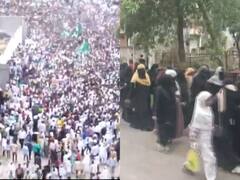 Watch: पैगंबर मोहम्मद पर टिप्पणी के विरोध में महाराष्ट्र के सोलापुर में प्रदर्शन, नवी मुंबई में महिलाओं ने निकाला मार्च