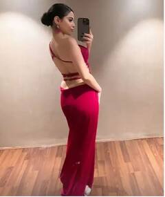 Urfi Javed Photos : ਰੈੱਡ ਬੈਕਲੇਸ ਥਾਈ ਹਾਈ ਸਲਿਟ ਡਰੈੱਸ ਪਹਿਨ ਕੇ ਉਰਫੀ ਜਾਵੇਦ ਨੇ ਫਲਾਂਟ ਕੀਤਾ ਫਿਗਰ