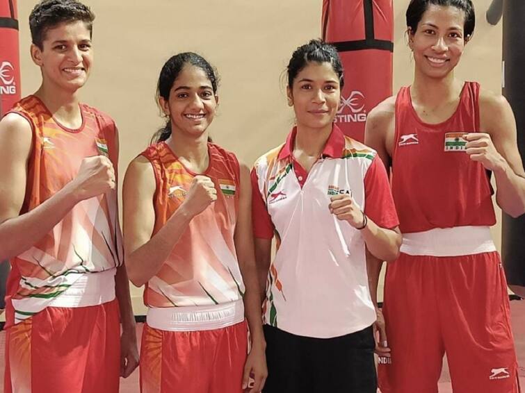 Commonwealth Games 2022, Boxers Lovlina Borgohain, Nikhat Zareen, Nitu and Jasmine - the Indian women's squad Commonwealth Games 2022: निकहत और लवलीना का शानदार प्रदर्शन जारी, राष्ट्रमंडल खेलों के लिये भारतीय टीम में जगह बनाई