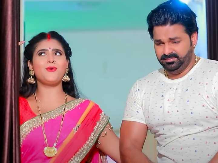 Pawan Singh Romantic song with Chandani Singh Bhojpuri Song 2022 Bhojpuri Song: बंद कमरे में Pawan Singh हुए रोमांटिक, चांदनी सिंह ने भी जमाई महफ़िल