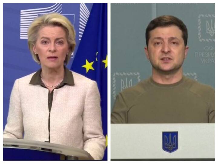 EU Chief Ursula Von Der Leyen Visits Ukraine to discuss its bid to join bloc with Volodymyr Zelensky Ukraine Russia War: क्या जल्द ही यूरोपीय यूनियन का सदस्य बनेगा यूक्रेन? EU प्रमुख करेंगी जेलेंस्की से इस मसले पर चर्चा