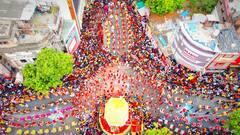 Shivrajyabhishek 2022 : छत्रपती शिवाजी महाराजांच्या जयघोषाने दुमदुमला महाल परिसर